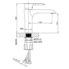 Carica l'immagine nel visualizzatore di Gallery, Amzdeal Miscelatore Monocomando per Lavabo，Rubinetto Bagno... - Ilgrandebazar