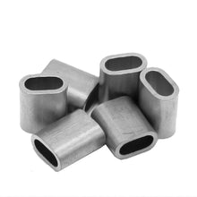 Carica l'immagine nel visualizzatore di Gallery, Constrabo® | 50x ghiere in alluminio manicotti 4 mm | Maniche per corda 4 - Ilgrandebazar
