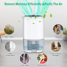 Carica l'immagine nel visualizzatore di Gallery, Deumidificatore, mini deumidificatore elettrico 1000 ML con spegnimento... - Ilgrandebazar