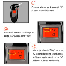 Carica l'immagine nel visualizzatore di Gallery, Faburo Etilometro Portatile Digitale, Professionale Alcool Test con Schermo... - Ilgrandebazar