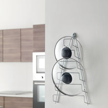 Carica l'immagine nel visualizzatore di Gallery, Metaltex Mango - Porta coperchi a 6 posti, 7 PORTA COPERCHI VERTICALE, Grigio - Ilgrandebazar