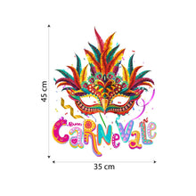 Carica l'immagine nel visualizzatore di Gallery, kina CRC0006 Vetrofania Carnevale 100% Riutilizzabile Decorazioni per... - Ilgrandebazar