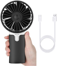 Carica l'immagine nel visualizzatore di Gallery, EasyAcc  EasyULT  Mini Ventilatore Portatile USB, 2600mAh Batteria 2600mah, Nero