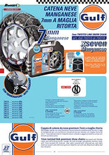Carica l'immagine nel visualizzatore di Gallery, Gulf 76018 Catene neve 7 mm per auto, Misura 130 130