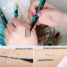 Carica l'immagine nel visualizzatore di Gallery, Eyeliner Peacock Waterproof Long Lasting Nero Liquid Eye Liner nero - Ilgrandebazar