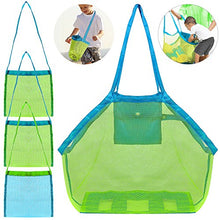 Carica l'immagine nel visualizzatore di Gallery, FineGood Borsa Sacchetto Rete Grande Portatile Porta Giochi Palle Spiaggia,...