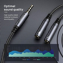 Carica l'immagine nel visualizzatore di Gallery, Sdoppiatore Cuffie Audio Splitter, aux Adattatore Stereo Maschio 3,5...