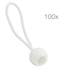 Carica l'immagine nel visualizzatore di Gallery, ECENCE 100x Gommini di tensionamento gommini tensionamento, Bianco - Ilgrandebazar