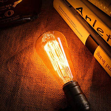 Carica l'immagine nel visualizzatore di Gallery, KINGSO Lampadina Edison E27 con Incandescenza Vintage ST64 60W 220V 1 Pack - Ilgrandebazar