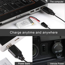 Carica l'immagine nel visualizzatore di Gallery, Crazepony-UK 2pcs 1S Lipo 3.7V 650mAh Batteria with Battery - Ilgrandebazar