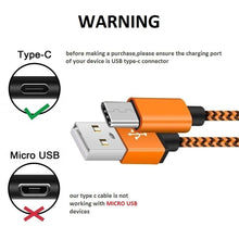Carica l'immagine nel visualizzatore di Gallery, Yosou Cavo USB C [3 Pezzi /1m] Tipo C Nylon Intrecciata Rapida... - Ilgrandebazar