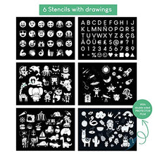 Carica l'immagine nel visualizzatore di Gallery, BONNYCO Tablet Magico A3 e A5, 6 Stencil e 2 Penne Spia Magic Giochi... - Ilgrandebazar