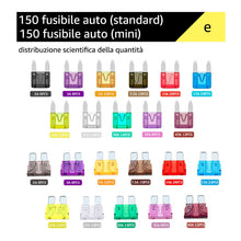 Carica l'immagine nel visualizzatore di Gallery, Conpro 150pcs Mini Fusibili Auto + Medio - 11... - Ilgrandebazar
