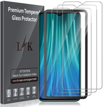 Carica l'immagine nel visualizzatore di Gallery, LK Pellicola Protettiva per Xiaomi Redmi Note 8 PRO Vetro Temperato,[3-Pezzi] [9H Durezza] Protezione Schermo Screen Protector [Strumento per Una Facile Installazione] [Alta Trasparente]