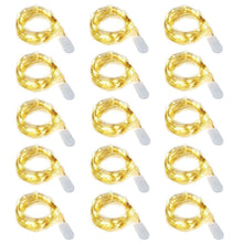 Carica l'immagine nel visualizzatore di Gallery, 15 pezzi Dioxide 20 LED 2M Mini Lampada a fili di rame Bianco Caldo, Luci... - Ilgrandebazar