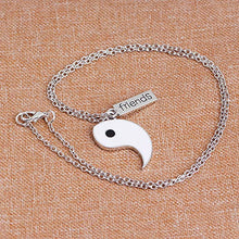 Carica l'immagine nel visualizzatore di Gallery, Ciondolo catena Yin Yang Taichi argento per coppia coppia,2 pezzi collane... - Ilgrandebazar
