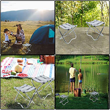 Carica l'immagine nel visualizzatore di Gallery, Sgabello da Campeggio Pieghevole, in Alluminio Portatile, Camping...