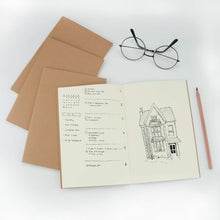 Carica l'immagine nel visualizzatore di Gallery, VEESUN Blocco Note A5 Set da 10, Quaderno Schizzi per A5/10Pcs, Beige.