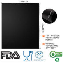 Carica l'immagine nel visualizzatore di Gallery, Tappetino da Barbecue Set di 6 Mat Cottura BBQ Riutilizzabile M, nero - Ilgrandebazar