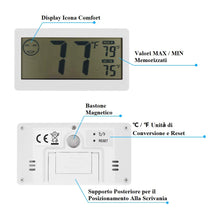 Carica l'immagine nel visualizzatore di Gallery, KKmoon 3.3" Mini LCD digitale Termometro Igrometro misuratore DC206?, Bianco - Ilgrandebazar
