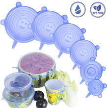 Carica l'immagine nel visualizzatore di Gallery, Coperchi elastici in silicone Coperchio flessibile riutilizzabile per Blu - Ilgrandebazar