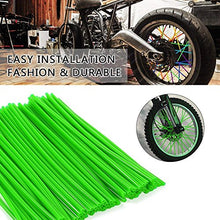 Carica l'immagine nel visualizzatore di Gallery, ZARRS Copriraggi,72 Pack Cannucce Copri Raggi Spoke Skins per Moto Dirt Green - Ilgrandebazar