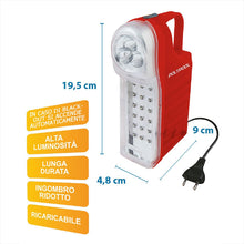 Carica l'immagine nel visualizzatore di Gallery, Poly Pool PP0765 Lampada di Emergenza Portatile Ricaricabile 21 LED 21 - Ilgrandebazar