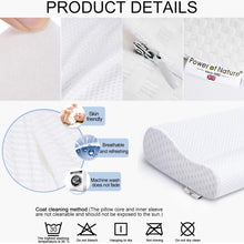Carica l'immagine nel visualizzatore di Gallery, Joric Of Nature Findigit Cuscino Cervicale Memory Foam, Cuscino, Guanciale Bianco