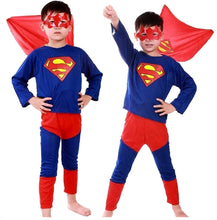 Carica l'immagine nel visualizzatore di Gallery, Costume Super eroe - Travestimento - Carnevale - Taglia S - 3-4 anni, Blu - Ilgrandebazar