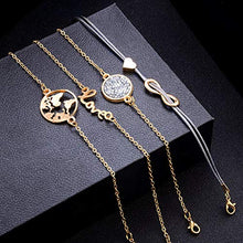 Carica l'immagine nel visualizzatore di Gallery, Braccialetto Set di Gioielli, Dsaren Regolabile Bracciale a Mappa E Tartaruga - Ilgrandebazar