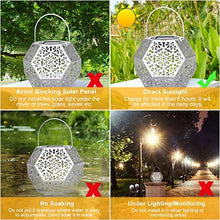 Carica l'immagine nel visualizzatore di Gallery, Lanterna Solare da Giardino GolWof LED Luci...