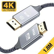 Carica l'immagine nel visualizzatore di Gallery, Snowkids Cavo DisplayPort a 1.8m Câble DisplayPort vers HDMI, Grigio-1.8M - Ilgrandebazar