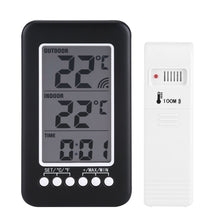 Carica l'immagine nel visualizzatore di Gallery, Termometro Digitale LCD Orologio Senza Fili Trasmettitore Wireless... - Ilgrandebazar