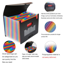 Carica l'immagine nel visualizzatore di Gallery, Cartella Portadocumenti A4 con Coperchio - ABClife 24 Tasche - Ilgrandebazar