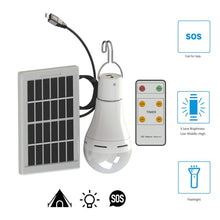 Carica l'immagine nel visualizzatore di Gallery, Lampadina a LED ad energia solare, Konesky lampada a sospensione telecomando