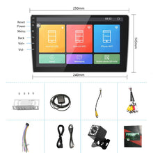 Carica l'immagine nel visualizzatore di Gallery, Android Autoradio GPS Navi 2 Din Lettore Stereo 250 x 145 x 40 mm, nero - Ilgrandebazar