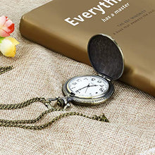 Carica l'immagine nel visualizzatore di Gallery, Montre de poche Vintage Quartz Classique Sculpture de...