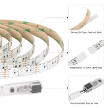 Carica l'immagine nel visualizzatore di Gallery, LE Striscia LED RGB 2m 5050 SMD, Luminosa USB TV RGB, - Ilgrandebazar