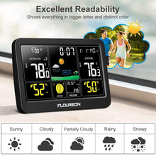Carica l'immagine nel visualizzatore di Gallery, FLOUREON Stazione Meteorologica Automatica Digitale Wireless Meteo... - Ilgrandebazar
