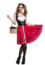 Carica l'immagine nel visualizzatore di Gallery, Generico Costume da Carnevale Halloween Cappuccetto Rosso con Mantello...