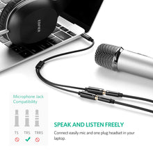 Carica l'immagine nel visualizzatore di Gallery, UGREEN Cavo Sdoppiatore Microfono Cuffie Adattatore Splitter Jack 3,5mm Cavo... - Ilgrandebazar