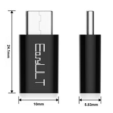 Carica l'immagine nel visualizzatore di Gallery, EasyULT Adattatore USB C a Micro [4 Pack], C Adapter 4 pack, Nero - Ilgrandebazar