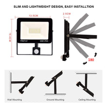 Carica l'immagine nel visualizzatore di Gallery, bapro Faretto LED per Esterno con Sensore di Movimento 30W, Luce Cool - Ilgrandebazar