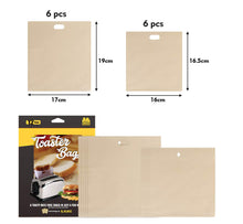 Carica l'immagine nel visualizzatore di Gallery, ilauke 12pz Sacchetti Toast Riutilizzabili Tostapane Antiaderente... - Ilgrandebazar