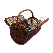 Carica l'immagine nel visualizzatore di Gallery, Cantley - 4 Person dbroth a righe da Picnic in vimini colorato... - Ilgrandebazar