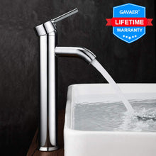 Carica l'immagine nel visualizzatore di Gallery, GAVAER Rubinetto Bagno Lavabo, per Miscelatore Lavabo Alto e Grigio Argento