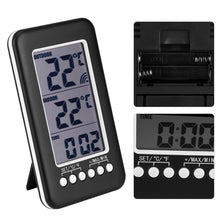 Carica l'immagine nel visualizzatore di Gallery, Termometro Digitale LCD Orologio Senza Fili Trasmettitore Wireless... - Ilgrandebazar