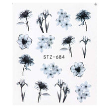 Carica l'immagine nel visualizzatore di Gallery, Adesivi Floreali per Nail Art, Kapmore 24PCS Decalcomanie Fai M, Multicolor - Ilgrandebazar