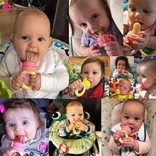 Carica l'immagine nel visualizzatore di Gallery, Ciuccio per Alimenti/Ciuccio Frutta Neonati Peach Pink &amp; Lemonade Yellow - Ilgrandebazar