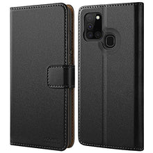Carica l'immagine nel visualizzatore di Gallery, HOOMIL Cover per Samsung A21S, Galaxy Flip Case in Pelle Nero